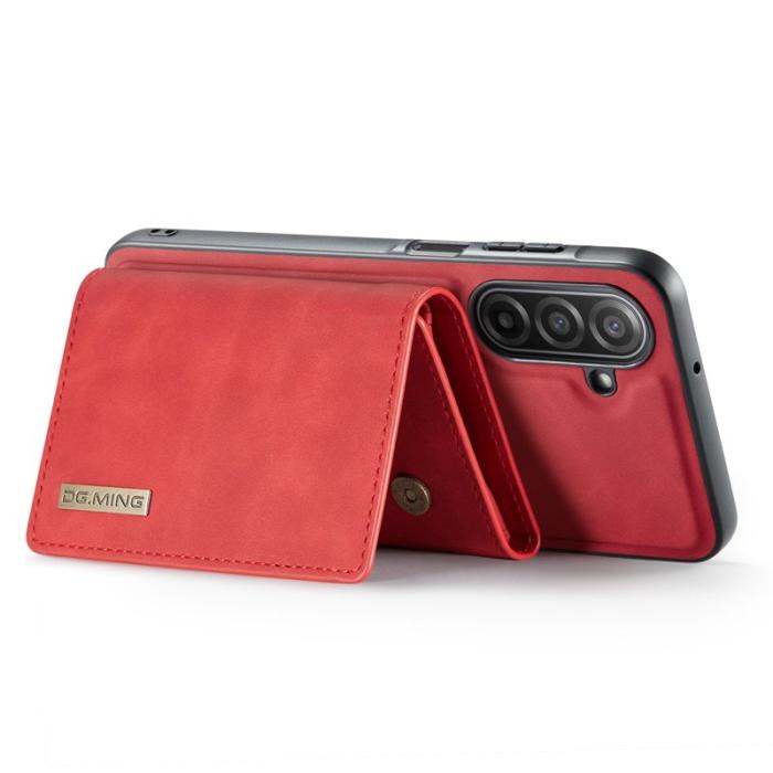 DG.MING - DG.MING Samsung Galaxy A17 5G Konstläder Plånboksfodral Röd