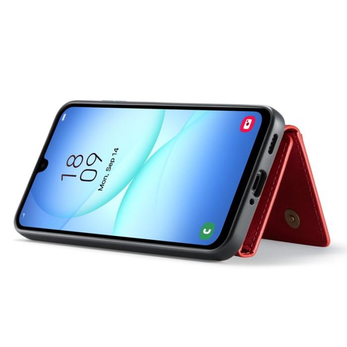 DG.MING - DG.MING Samsung Galaxy A17 5G Konstläder Plånboksfodral Röd
