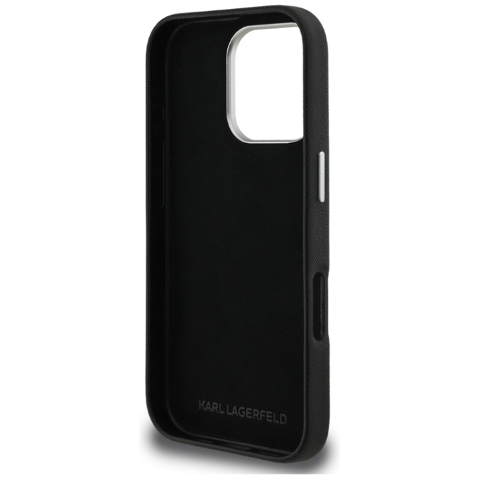 KARL LAGERFELD - Karl Lagerfeld Mobilskal För iPhone 16 Pro Max FW Grained Karl&Choupette