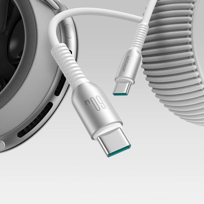 Joyroom - Joyroom S-A51 60W USB-C - USB-C Kabel 1.2m - Ljusgrå