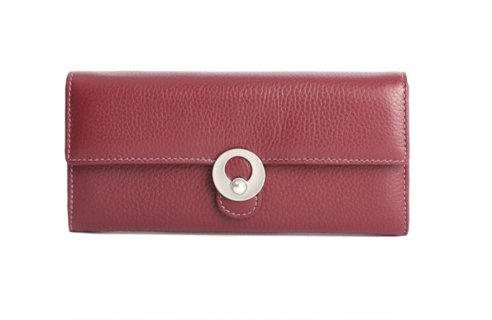 UTGATT1 - Mooltesaa Elegant Lady Clutch Handväska Wallet - Maroon