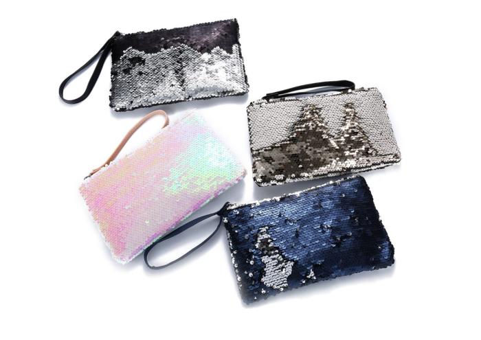 Raxter - Reversible Sequins Mermaid Glitter Handbag - Beige