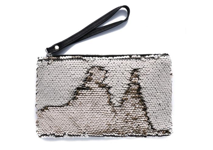 Raxter - Reversible Sequins Mermaid Glitter Handbag - Beige