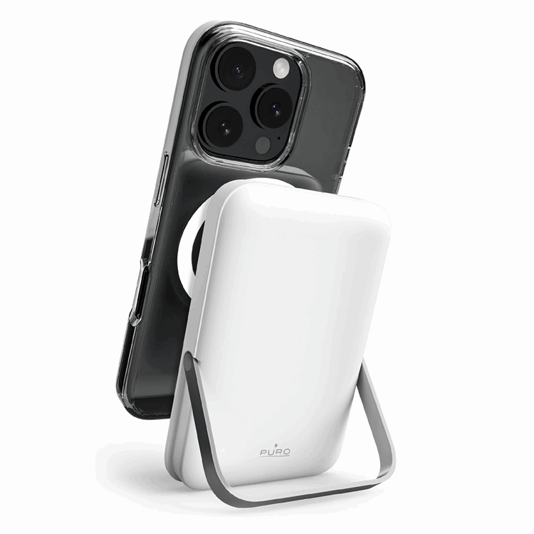 Puro Trådlös Powerbank 10000 mAh 20W med Aluminium Stativ | 505295 | AlltMobil