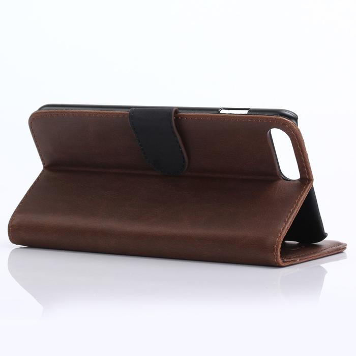 UTGATT1 - Retro Plånboksfodral till iPhone 7/8 Plus - Coffee
