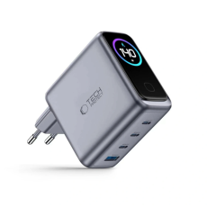 Tech-Protect - Tech-Protect 4-Port Tr&aring;dl&ouml;s Laddare 140W Powervisisn - M&ouml;rkgr&aring;