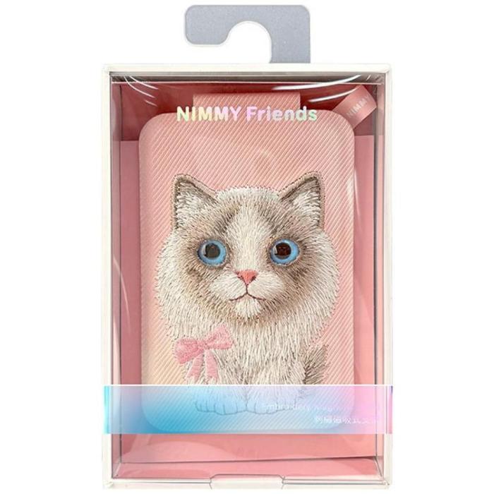 NIMMY - Nimmy MagSafe Korthållare och Mobilställ Big-Eye Cute Pets 2.0 Cat - Rosa