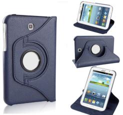 OEM - Rotating Armour Fodral till Samsung Galaxy Tab 3 7,0 P3200 - (Mörk Blå)