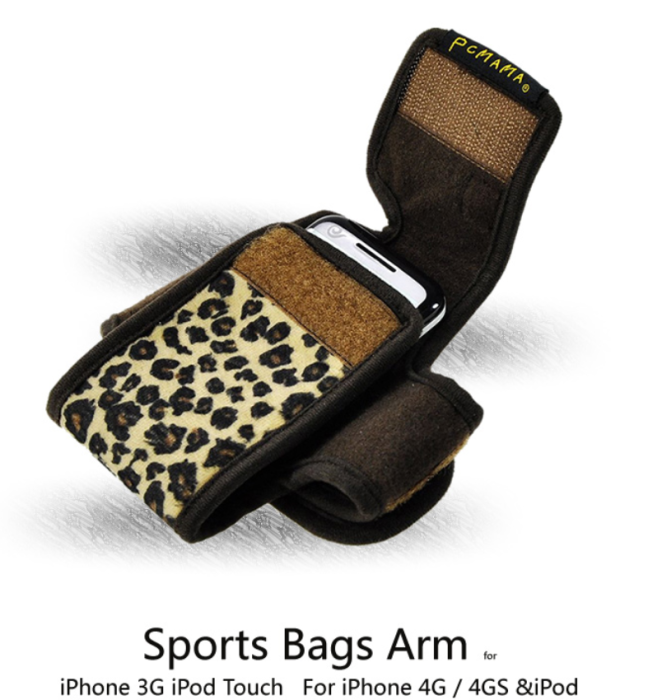 OEM - PCMAMA Sportarmband till iPhone 4S/4 / 3G / 3GS / iPOD (LEOPARD)