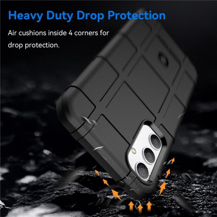 OEM - Galaxy A23 5G/4G Mobilskal Rugged Square Grid - Svart