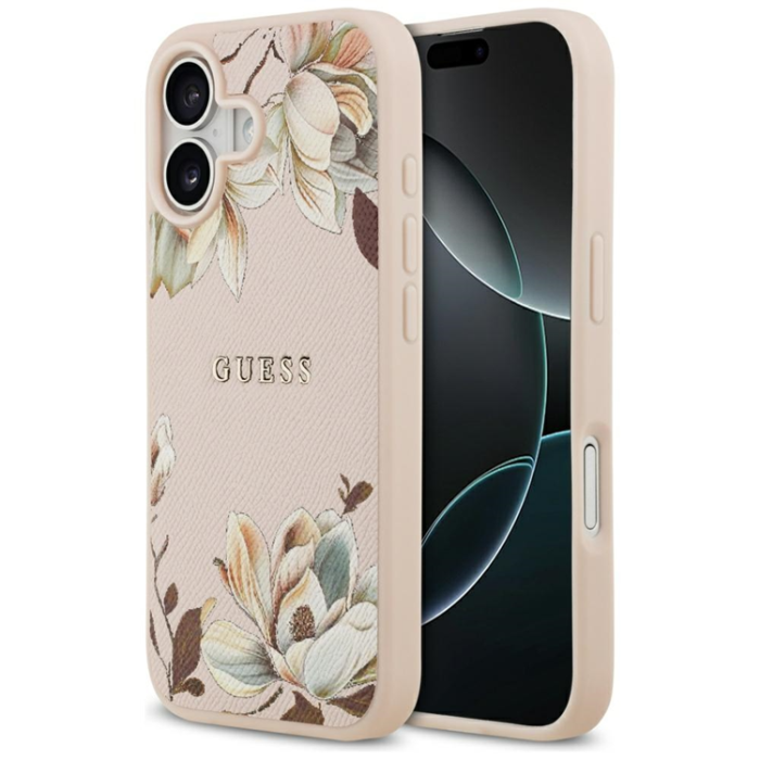 Guess - Guess iPhone 17 Mobilskal Magsafe Classic Logo - Rosa