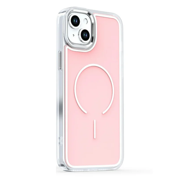 iPhone 15 Mobilskal Magsafe Electroplated - Rosa (Rosa) | 2353 | AlltMobil