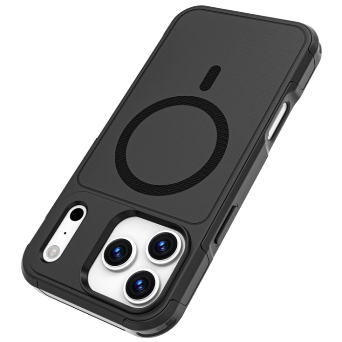 A-One Brand - iPhone 17 Pro Max Mobilskal MagSafe PC + TPU Anti-drop - Svart