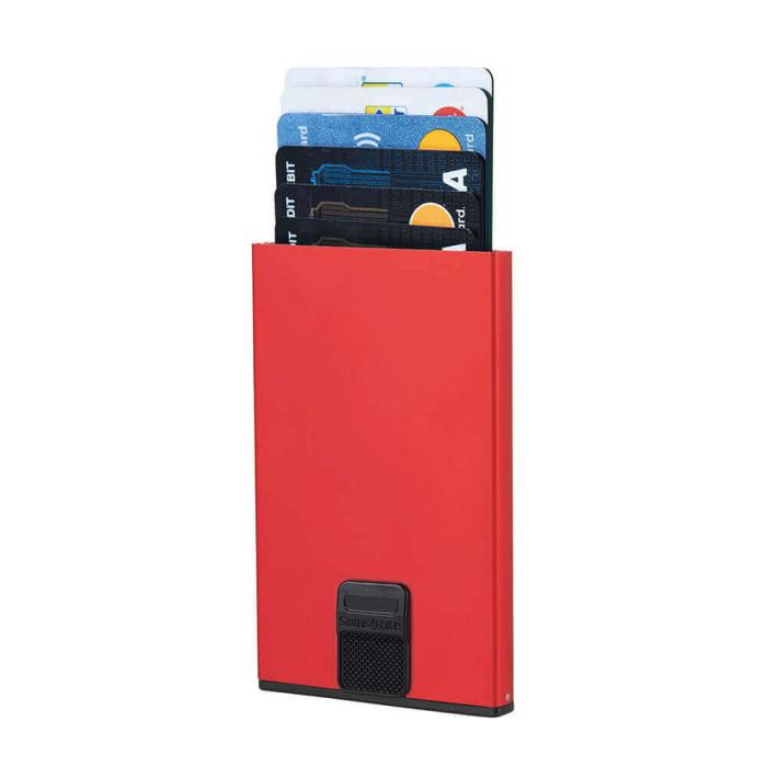 Samsonite - Samsonite Korthållare Plånbok Alufit RFID Slide Alu - Röd