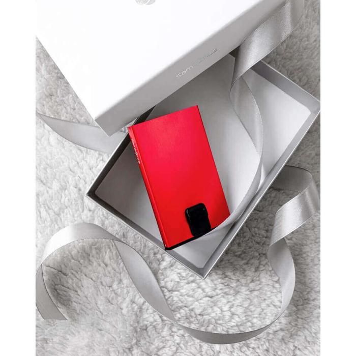 Samsonite - Samsonite Korthållare Plånbok Alufit RFID Slide Alu - Röd