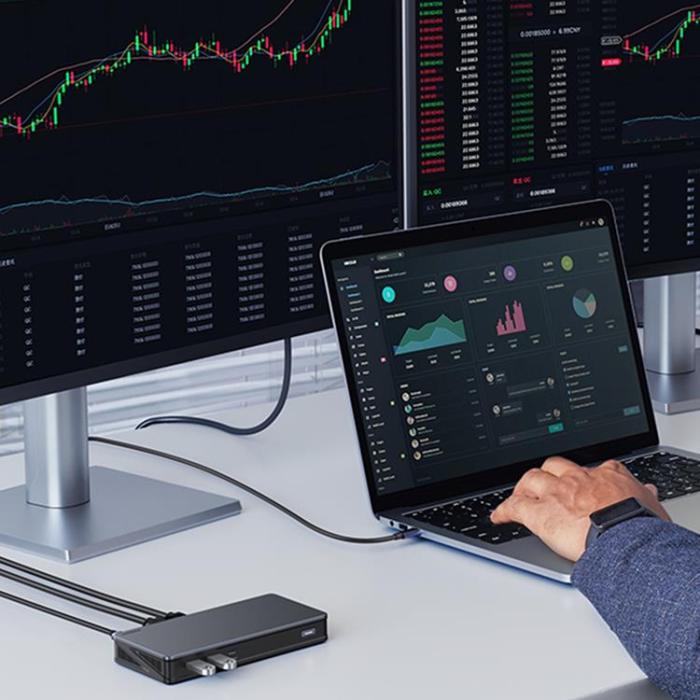 Ugreen - UGreen USB-C HUB Multifunctional - Grå