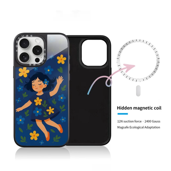 A-One Brand - iPhone 15 Pro Mobilskal MagSafe Aluminium Silikon