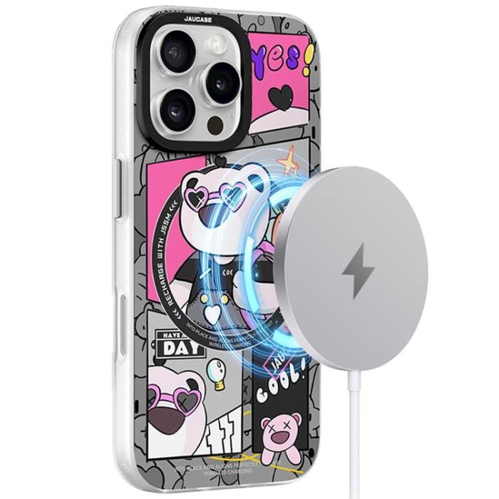 JAUCASE - JAUCASE iPhone 16 Pro Max Mobilskal MagSafe - Cool Guy Bear