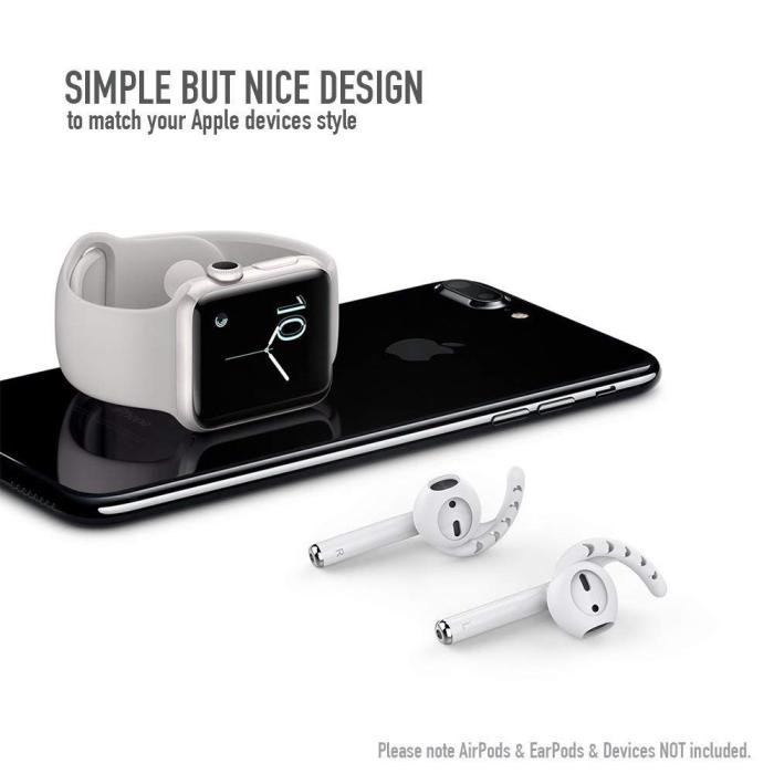 UTGATT4 - AhaStyle Ear Hooks till AirPods - Vit