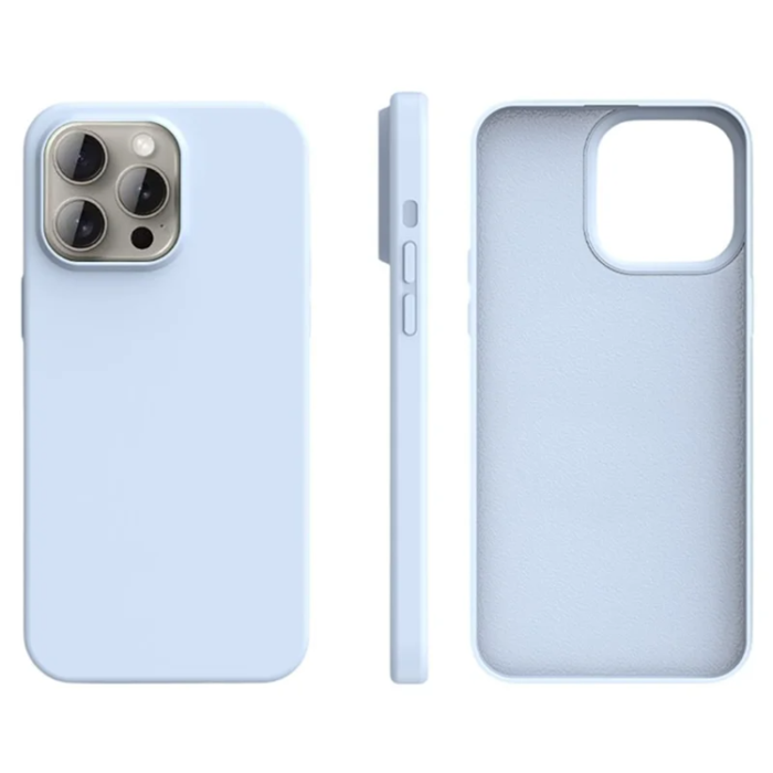 A-One Brand - iPhone 15 Pro Mobilskal Ultra Thin Silikon - Glacier Blå