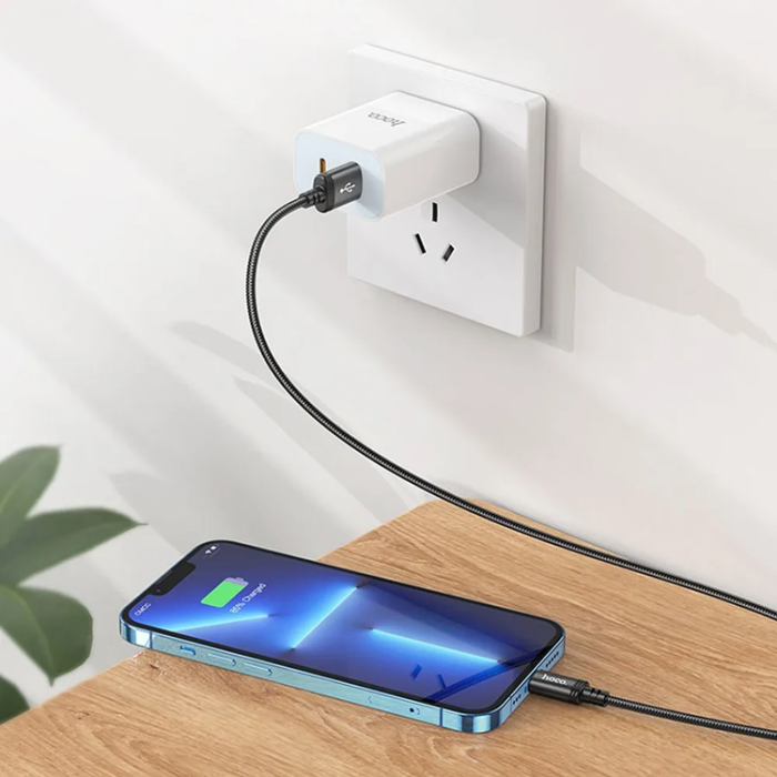 Hoco - HOCO USB-A till Lightning Kabel 2,4A X91 3 m black