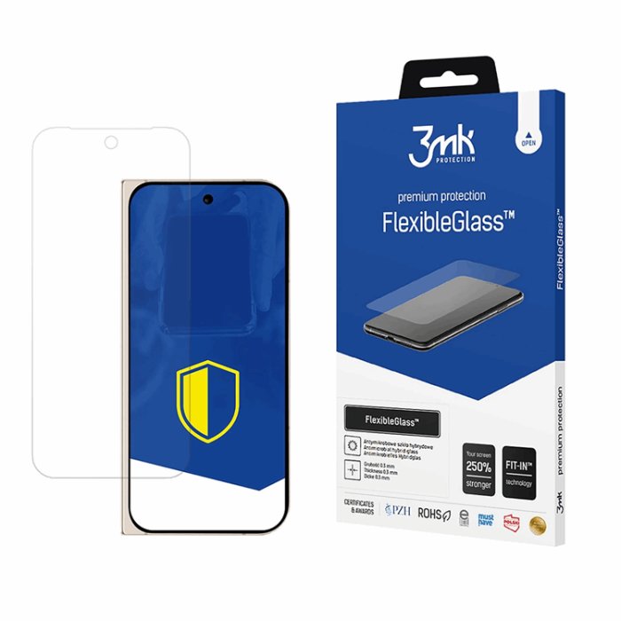 3MK - 3MK Google Pixel 9 Pro Hybrid Okrossbart Glas FlexibleGlass