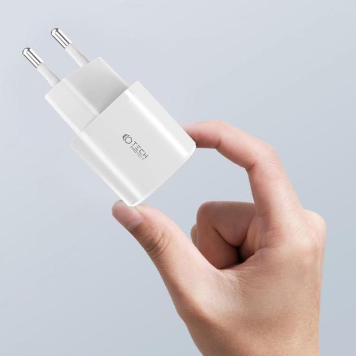 UTGATT - Tech-Protect Väggladdare C20W Mini - Vit