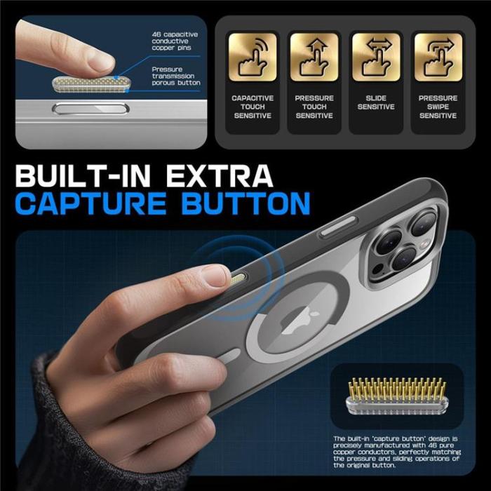 SupCase - Supcase iPhone 16 Pro Mobilskal Magsafe UB - Grå