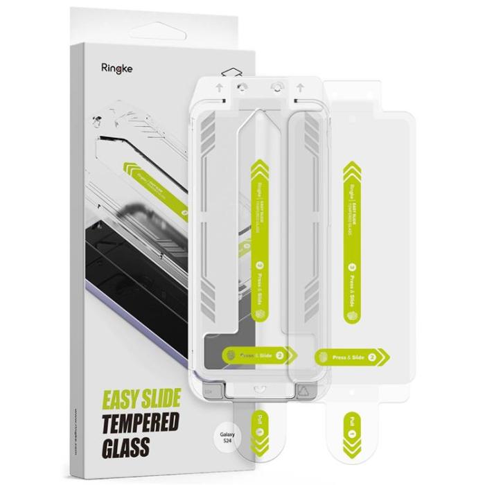 Ringke - [2-Pack] Ringke Galaxy S24 Härdat glas Skärmskydd Easy Slide