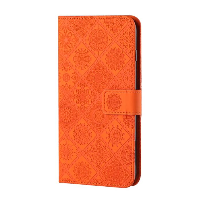 A-One Brand - Ethnic Design Plånboksfodral Galaxy A22 5G - Orange