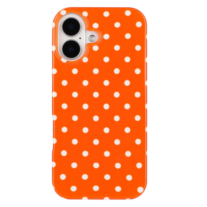 A-One Brand - iPhone 17 Mobilskal Dot Design Imd Tpu - Orange