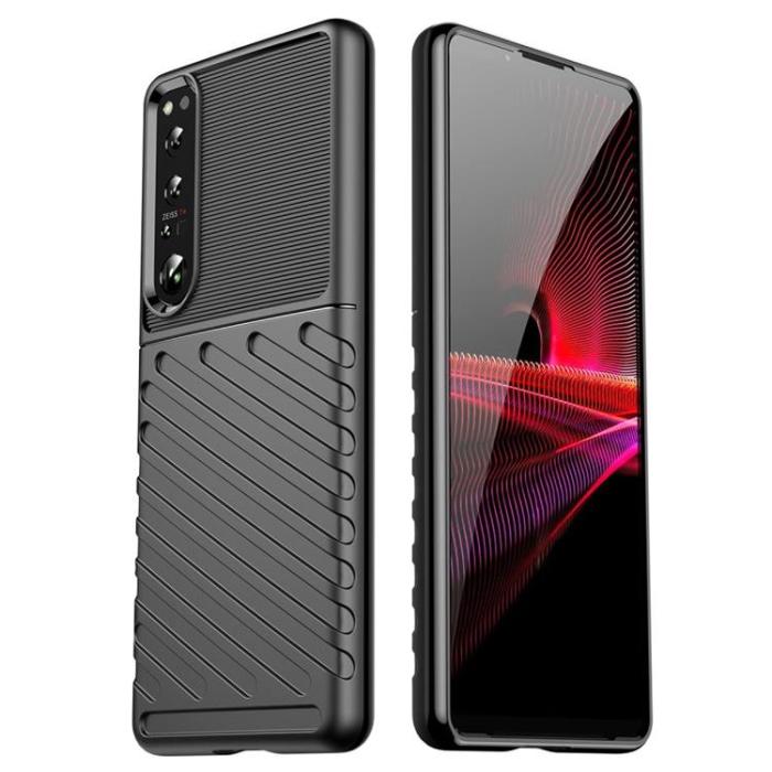 OEM - Sony Xperia 1 IV Skal Thunder Twill - Svart