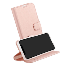Vivanco - Vivanco Classic Pl&aring;nboksfodral iPhone 14/13 Rosa Guld