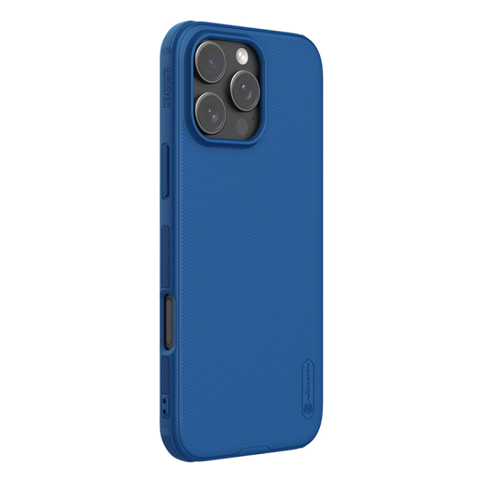 Nillkin - Nillkin iPhone 16 Pro Mobilskal Super Frosted Shield Pro - Blå