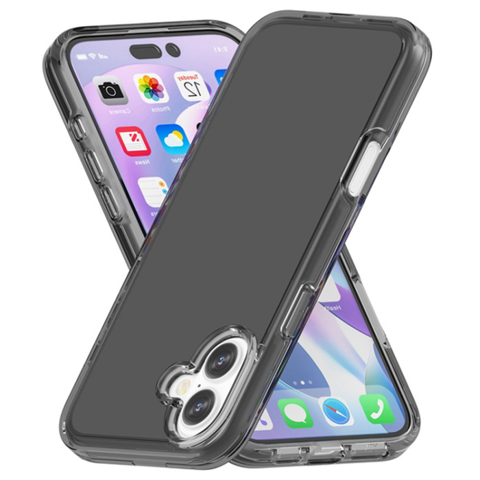 AMORUS - AMORUS iPhone 17 Mobilskal Shockproof - Clear Svart