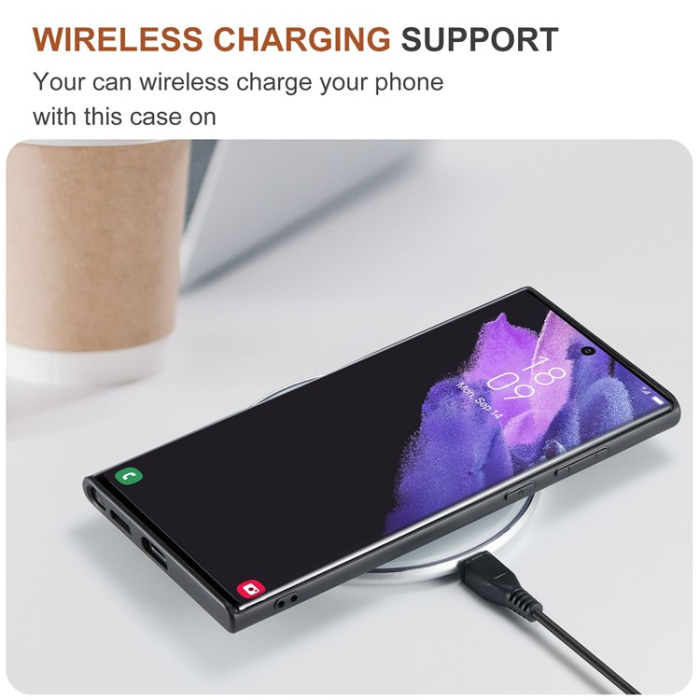 DG.MING - DG.MING Galaxy S23 Ultra Mobilskal Korthållare M2 - Svart