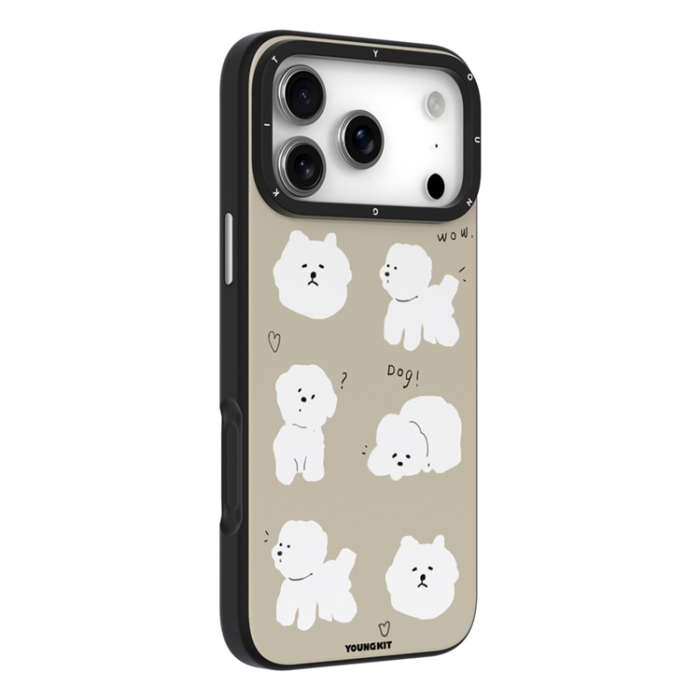 YOUNGKIT - YOUNGKIT iPhone 17 Pro Max Mobilskal MagSafe Cute Moments - Beige
