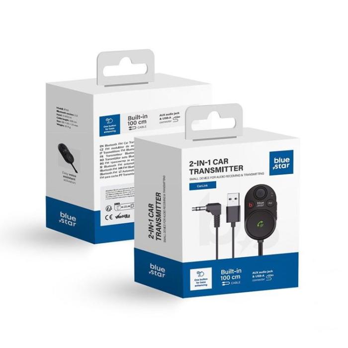 Blue Star - Blue Star FM Sändare Carlink BT62 - Svart