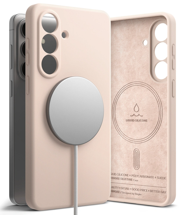 Ringke Mobilskal För Galaxy S26 Magsafe Silikon - Rosa Sand | 2353 | AlltMobil