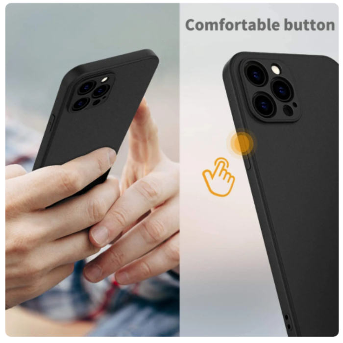 A-One Brand - iPhone 12 Pro Max Mobilskal TPU Slim - Svart