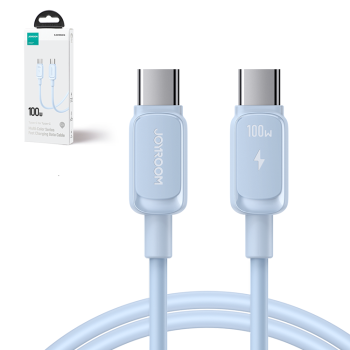 Joyroom - Joyroom USB-C till USB-C kabel 100W 1.2m - Blå