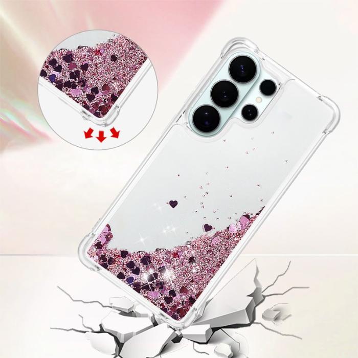 OEM - Mobilskal till Samsung Galaxy S26 Ultra TPU Glittrande Stötsäker - Roséguld