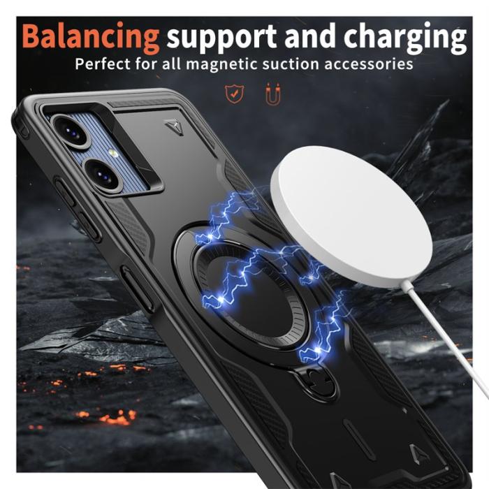 N/A - Mobilskal till Samsung Galaxy A06 4G Plast Militärt Skydd - Svart