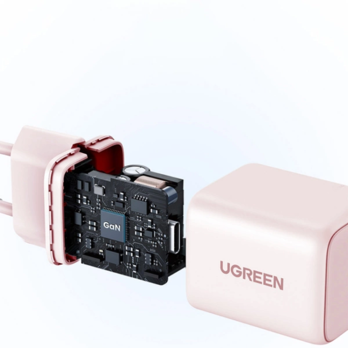 Ugreen - Ugreen GaN Snabbladdare 20W 1 x USB-C X512 - Rosa