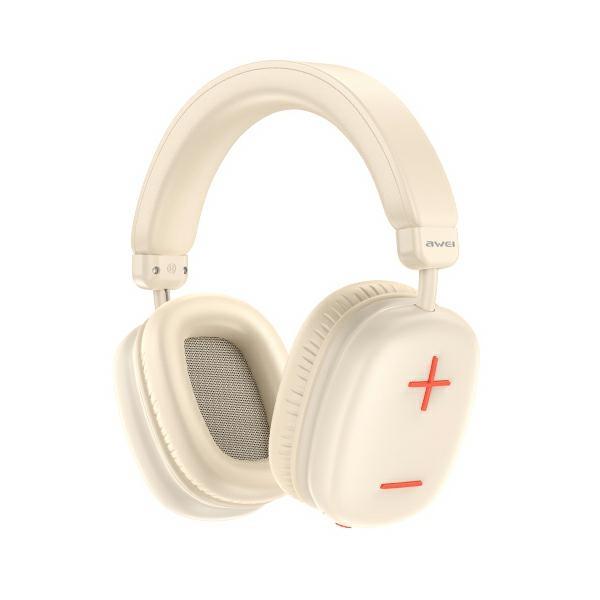 Awei Over-Ear Hörlurar Trådlösa Bluetooth AT6 - Beige | 505771 | AlltMobil