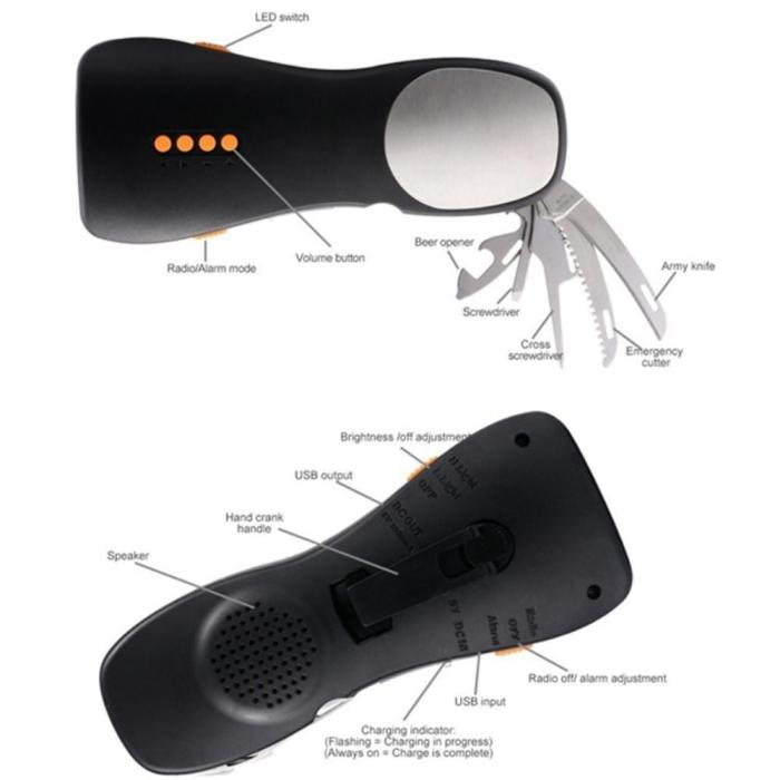 UTGATT5 - vev-radio - 1800mAh Powerbank LED Lampa