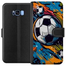 iSecrets - Pl&aring;nboksfodral till Samsung Galaxy S8 med Fotbollar