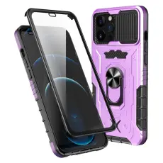 OEM - iPhone 14 Pro Max Skal Ringh&aring;llare Kickstand - Lila