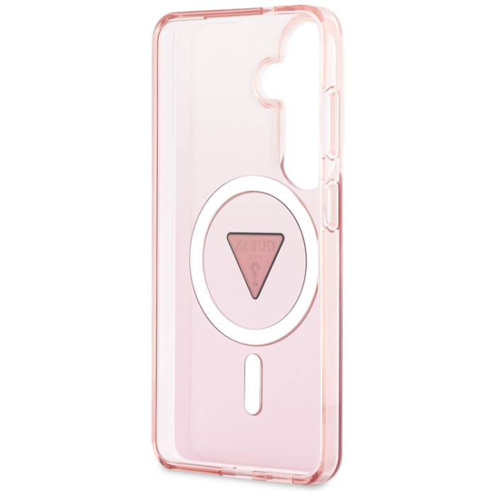 Guess - Guess Mobilskal För Galaxy S26 MagSafe IML Gradient Triangle - Rosa