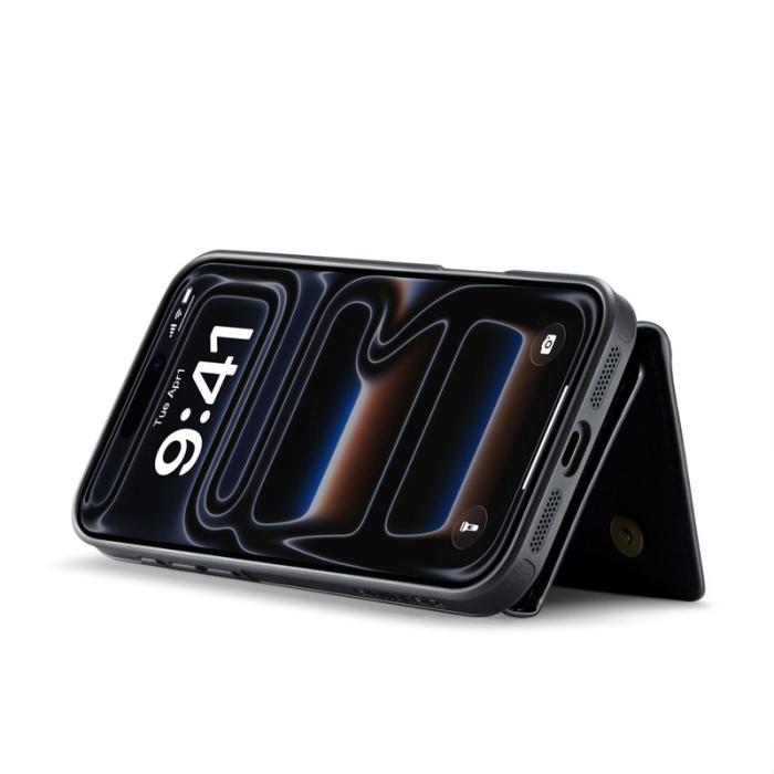 DG.MING - DG.MING M5 Series Mobilskal till iPhone 17 Pro Magnetiskt Konstläder Svart